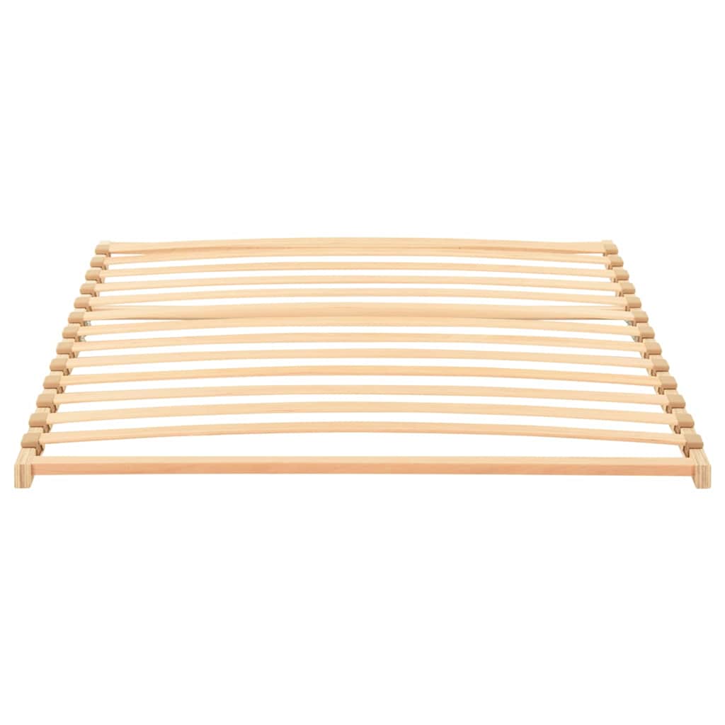 Ribbad sängbotten Brun 120 x 190 cm Massivt bokträ