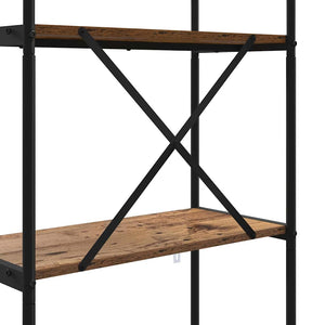 Hyllsystem Gammalt trä 80 x 30 x 146 cm Konstruerat trä