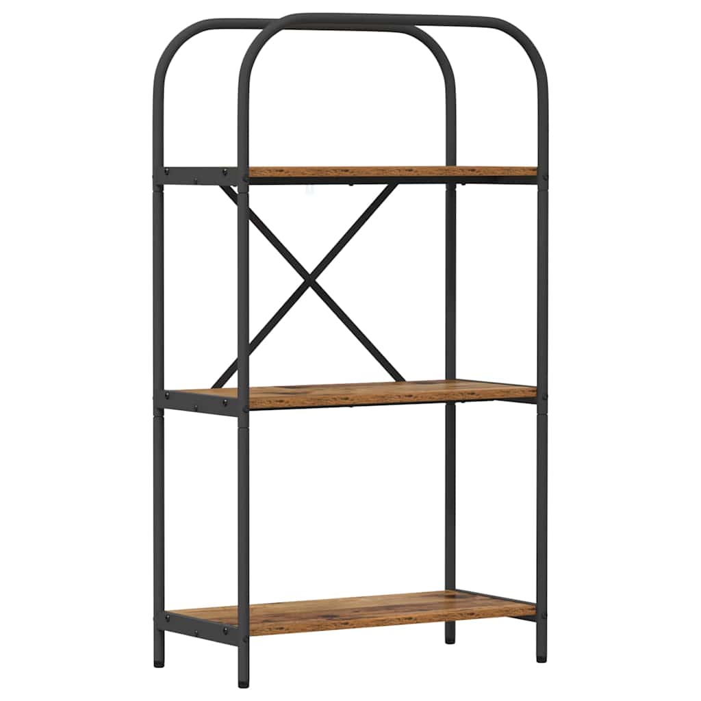 Hyllsystem 3 nivåer 60 x 30 x 109 cm Konstruerat trä