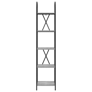 Hyllsystem Grå Sonoma 40 x 30 x 183 cm Konstruerat trä