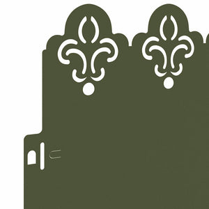 Gräskanter 30 pcs Olivgrön 103 x 0,05 x 22 cm Stål