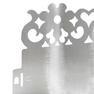 Gräskanter 20 pcs Silver 103 x 0,05 x 22 cm Rostfritt stål