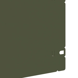 Gräskanter 20 pcs Olivgrön 103 x 0,05 x 22 cm Stål