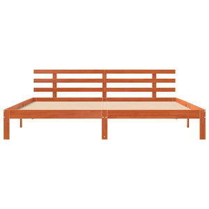 Sängram Vaxbrun 203.5 x 205.5 x 69.5 cm Massivt trä furu