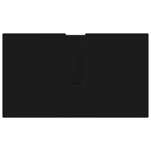 Badrumsmöbelset med dörr 3 pcs Svart Konstruerat trä & Metall