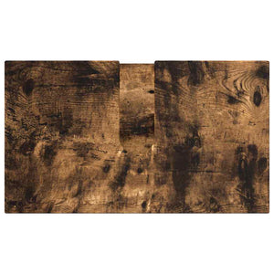 Badrumsmöbelset med dörr 3 pcs Rökt ek Konstruerat trä & Metall