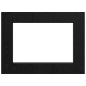 TV-bänkset 10 pcs Svart Ek 30,5 x 30 x 90 cm Konstruerat trä