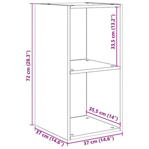 TV-bänkset Väggmonterad 4 pcs Svart Ek Konstruerat trä