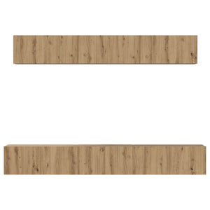 TV-bänkset Väggmonterad 5 pcs Artisan Ek Konstruerat trä