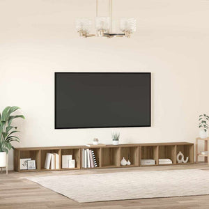 TV-bänkset 3 pcs Artisan Ek 37 x 35 x 107,5 cm Konstruerat trä