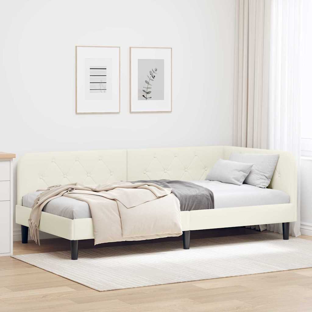 Hörn Sängram Kräm 90 x 200 cm Sammet
