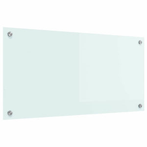 Köksplånbak Vit 80 x 40 cm härdat glas