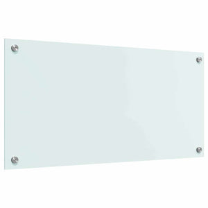 Köksplånbak Vit 80 x 40 cm härdat glas