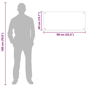 Köksplånbak Vit 90 x 40 cm härdat glas