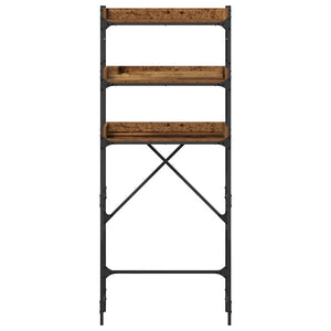 Tvättmaskins hylla Gammalt trä 67 x 25 x 163 cm Konstruerat trä