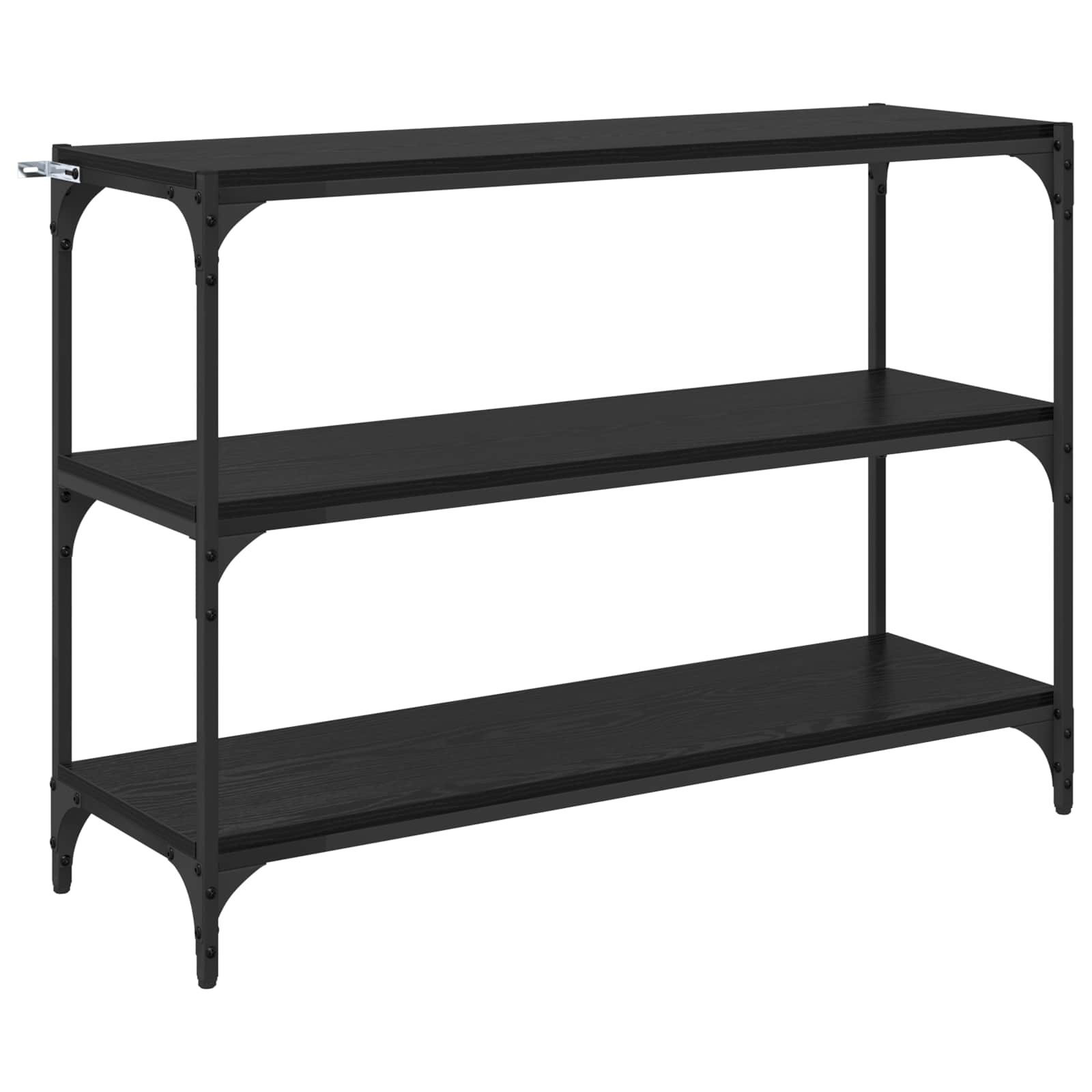 Bokskåp Svart ek 100 x 33 x 70,5 cm Konstruerat trä och järn