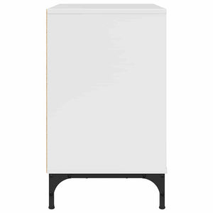 Sängbord Vit högglans 63.5 x 36 x 61 cm Konstruerat trä
