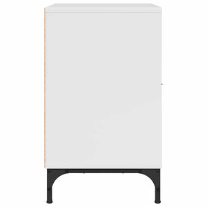 Sängbord 2 pcs Vit högglans 49 x 36 x 61 cm Konstruerat trä