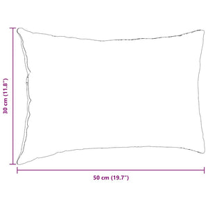 Sofakuddar 2 pcs Gul 50 x 30 cm Kordread tyg