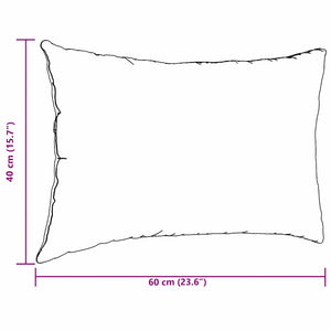 Sofakuddar 2 pcs Blå 60 x 40 cm Kordread tyg