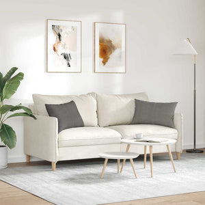 Sofakuddar 2 pcs Ljusgrå 60 x 40 cm Kordread tyg