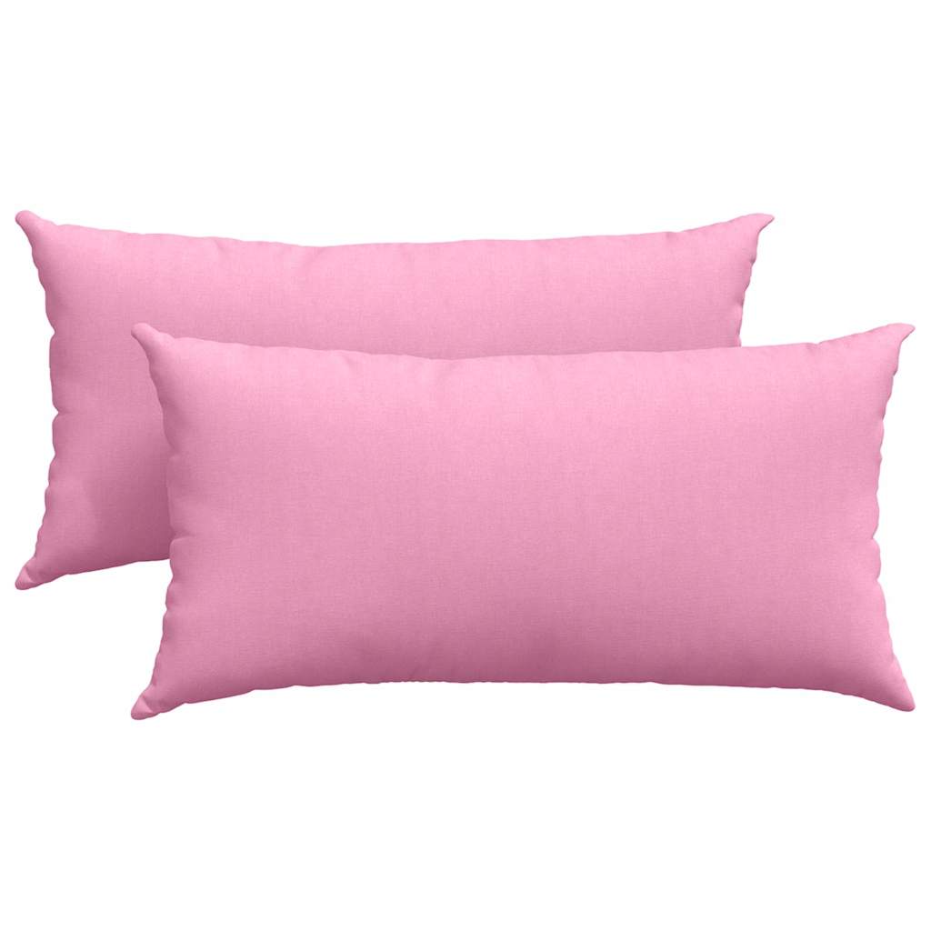 Sofakuddar 2 st tyg Rosa 80 x 40 cm