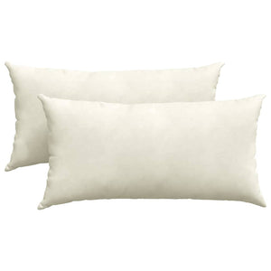 Sofakuddar 2 pcs Kräm 80 x 40 cm Kordread tyg