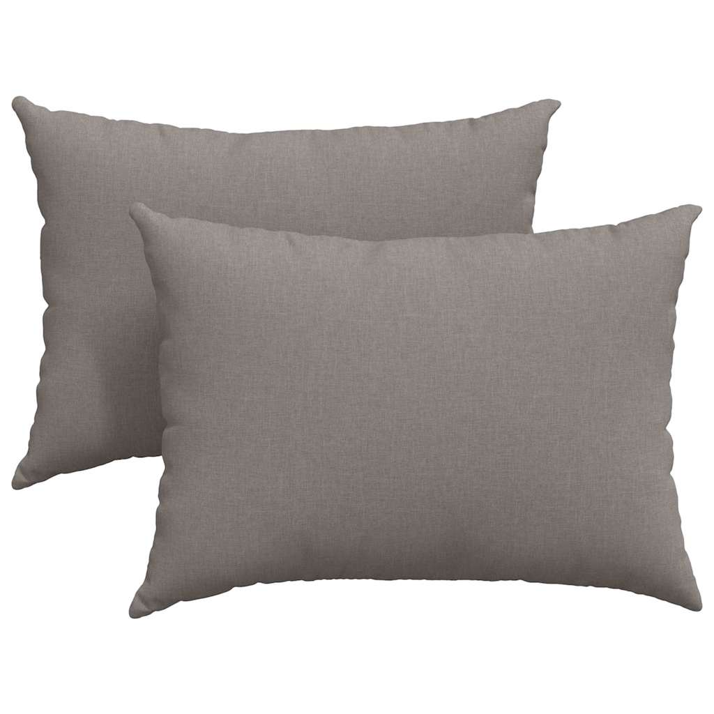 Sofakuddar 2 st tyg Taupe 70 x 50 cm
