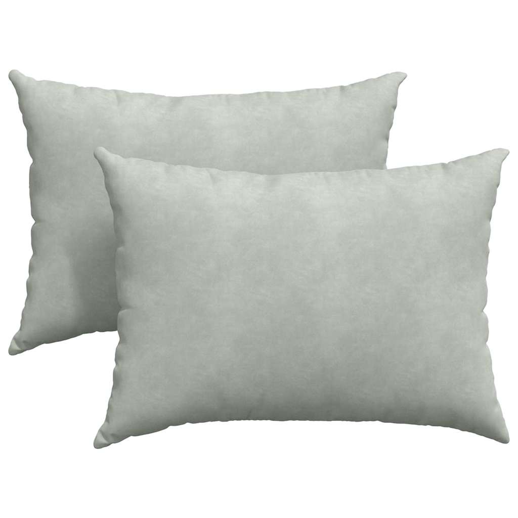 Sofakuddar 2 pcs Ljusgrå 70 x 50 cm Kordread tyg