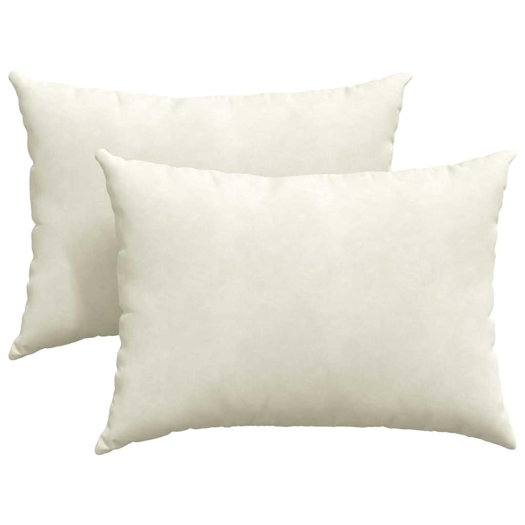 Sofakuddar 2 pcs Kräm 70 x 50 cm Kordread tyg