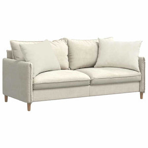 Sofakuddar 2 pcs Kräm 70 x 50 cm Kordread tyg