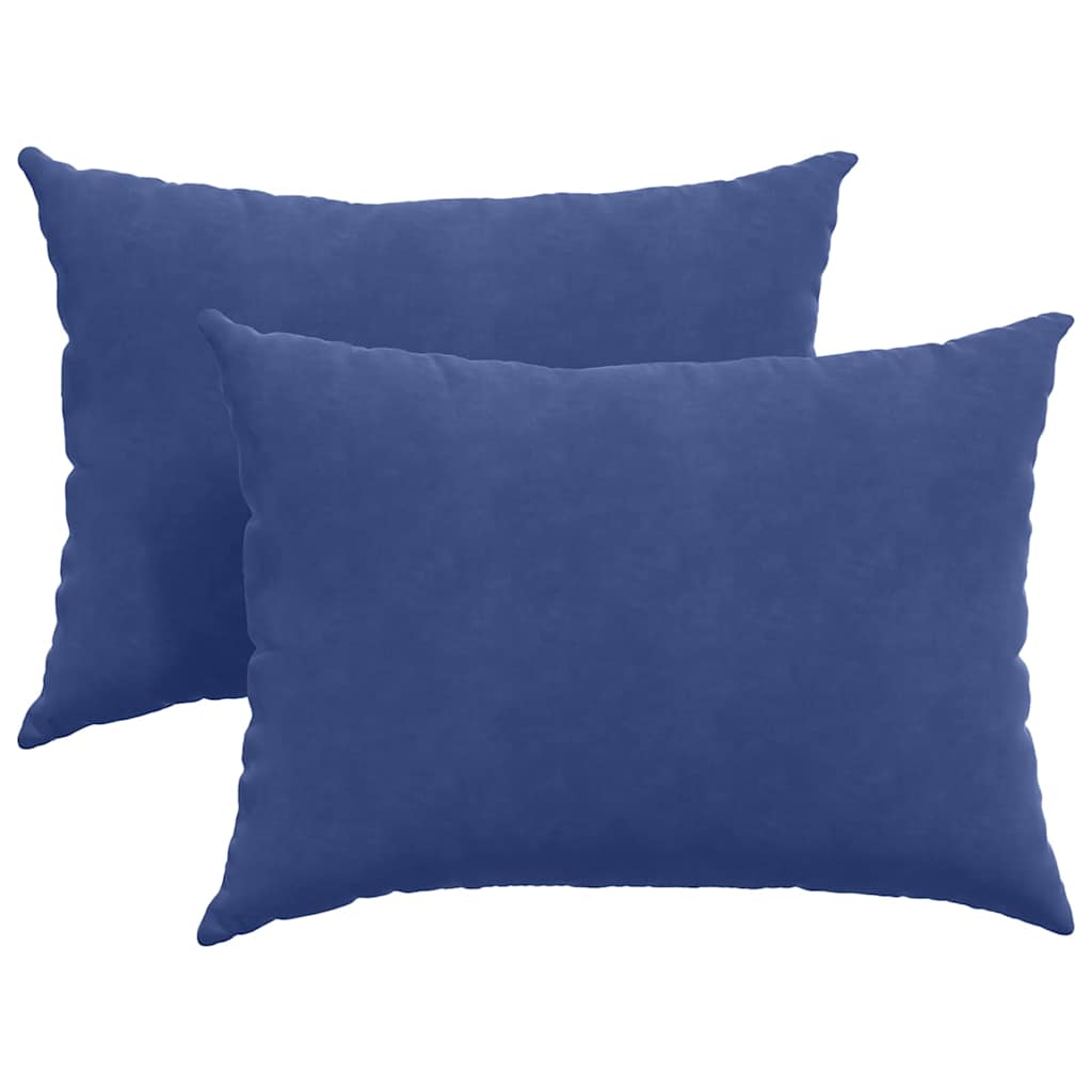 Sofakuddar 2 pcs Polisblå 70 x 50 cm Kordread tyg