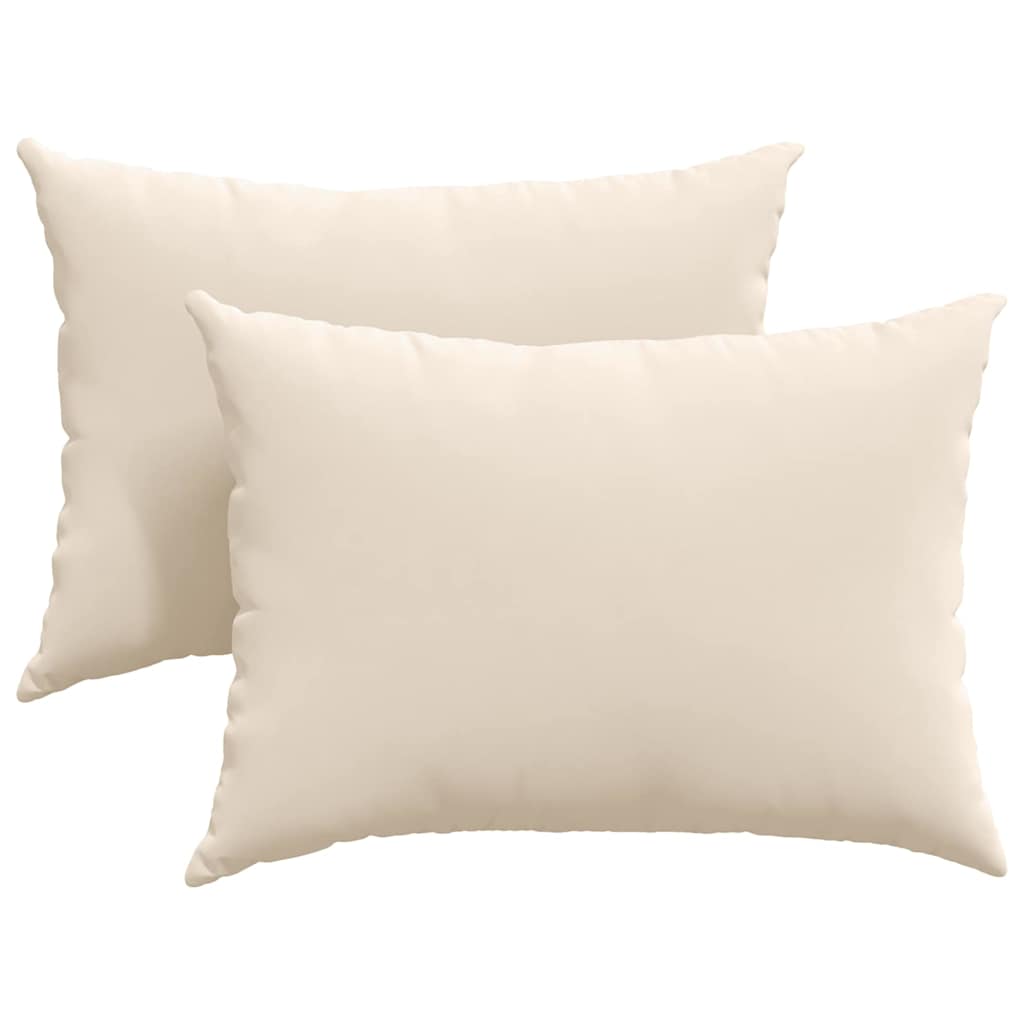Sofakuddar 2 st tyg Beige 70 x 50 cm