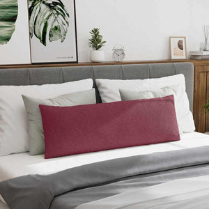 Sofakuddar 2 pcs Vinröd 120 x 40 cm tyg