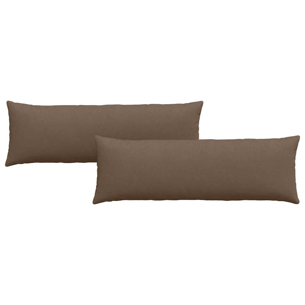 Sofakuddar 2 pcs Brun 120 x 40 cm tyg