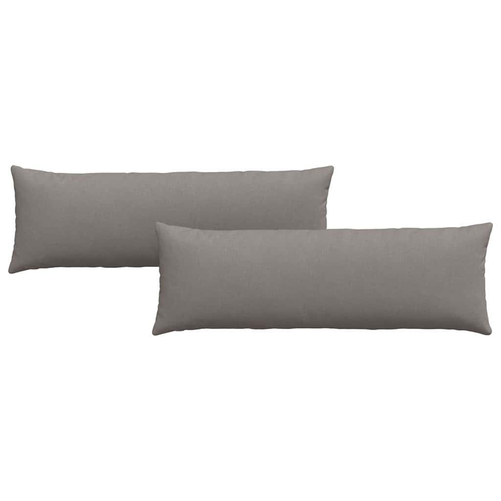 Sofakuddar 2 st tyg Taupe 120 x 40 cm