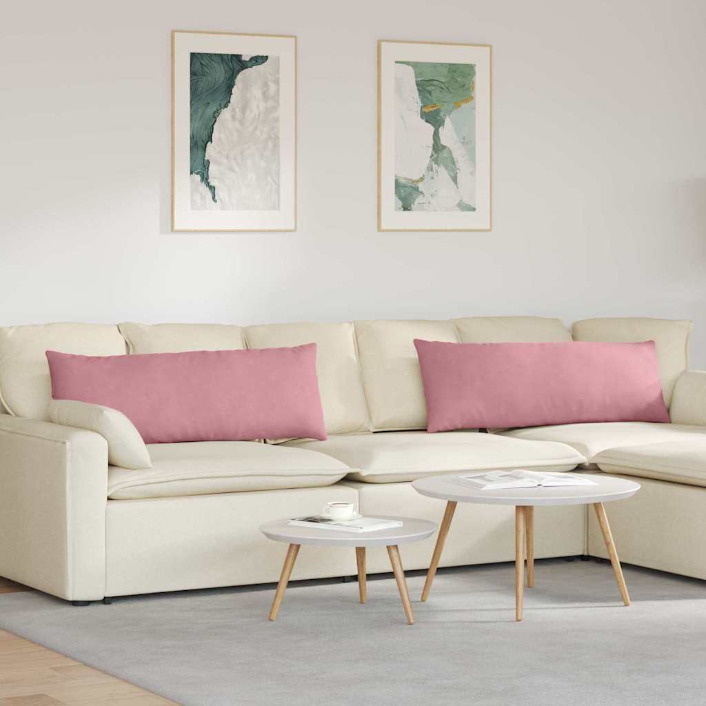Sofakuddar 2 st Rosa 120 x 40 cm Kordread tyg