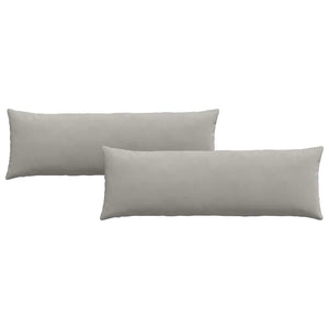 Sofakuddar 2 pcs Ljusgrå 120 x 40 cm tyg