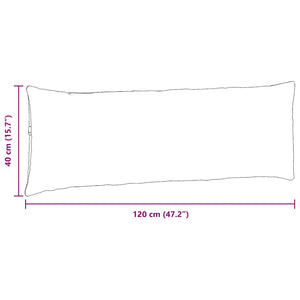 Sofakuddar 2 pcs Beige 120 x 40 cm tyg