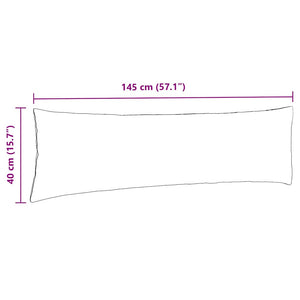 Sofakuddar 2 pcs Svart 145 x 40 cm tyg