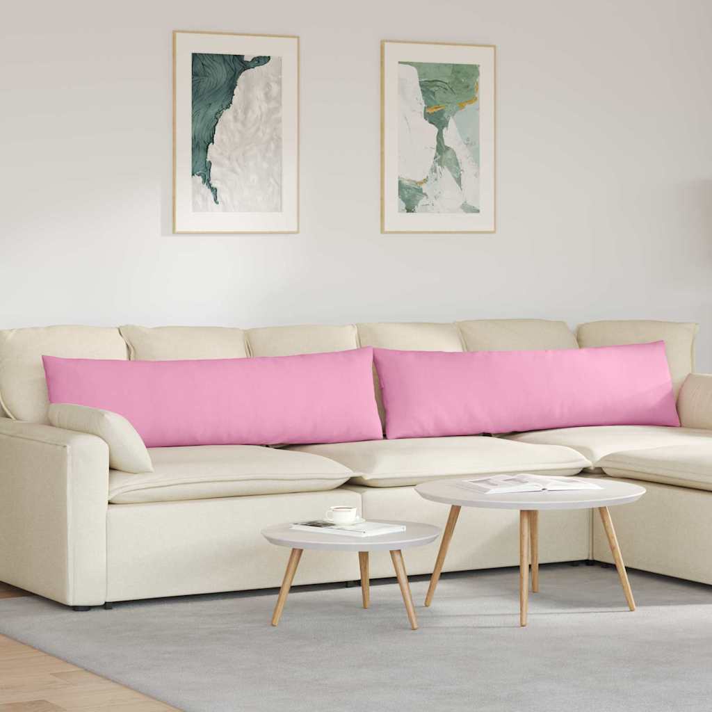 Sofakuddar 2 st tyg Rosa 145 x 40 cm