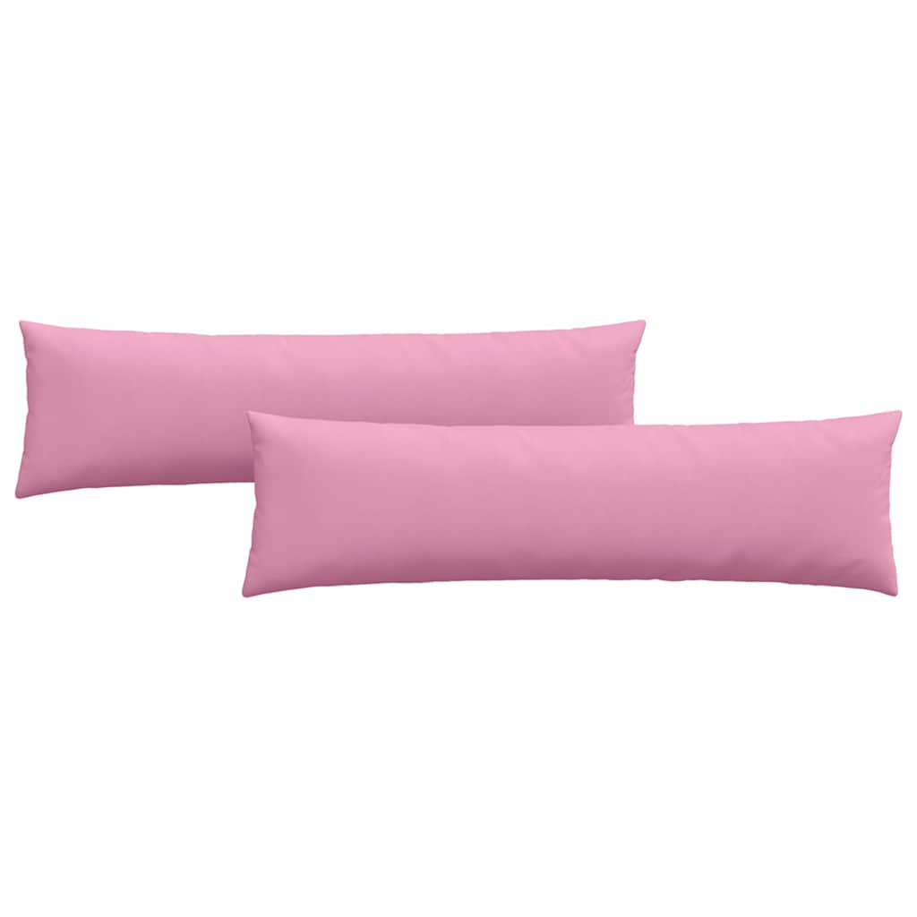 Sofakuddar 2 st tyg Rosa 145 x 40 cm