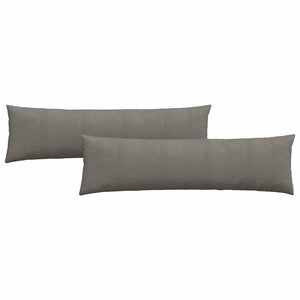 Sofakuddar 2 pcs Ljusgrå 145 x 40 cm Kordread tyg