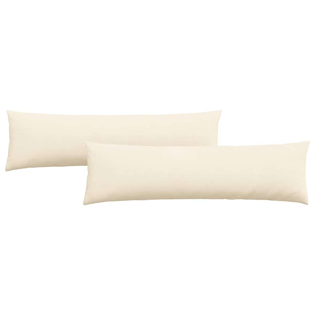 Sofakuddar 2 pcs Kräm 145 x 40 cm Kordread tyg