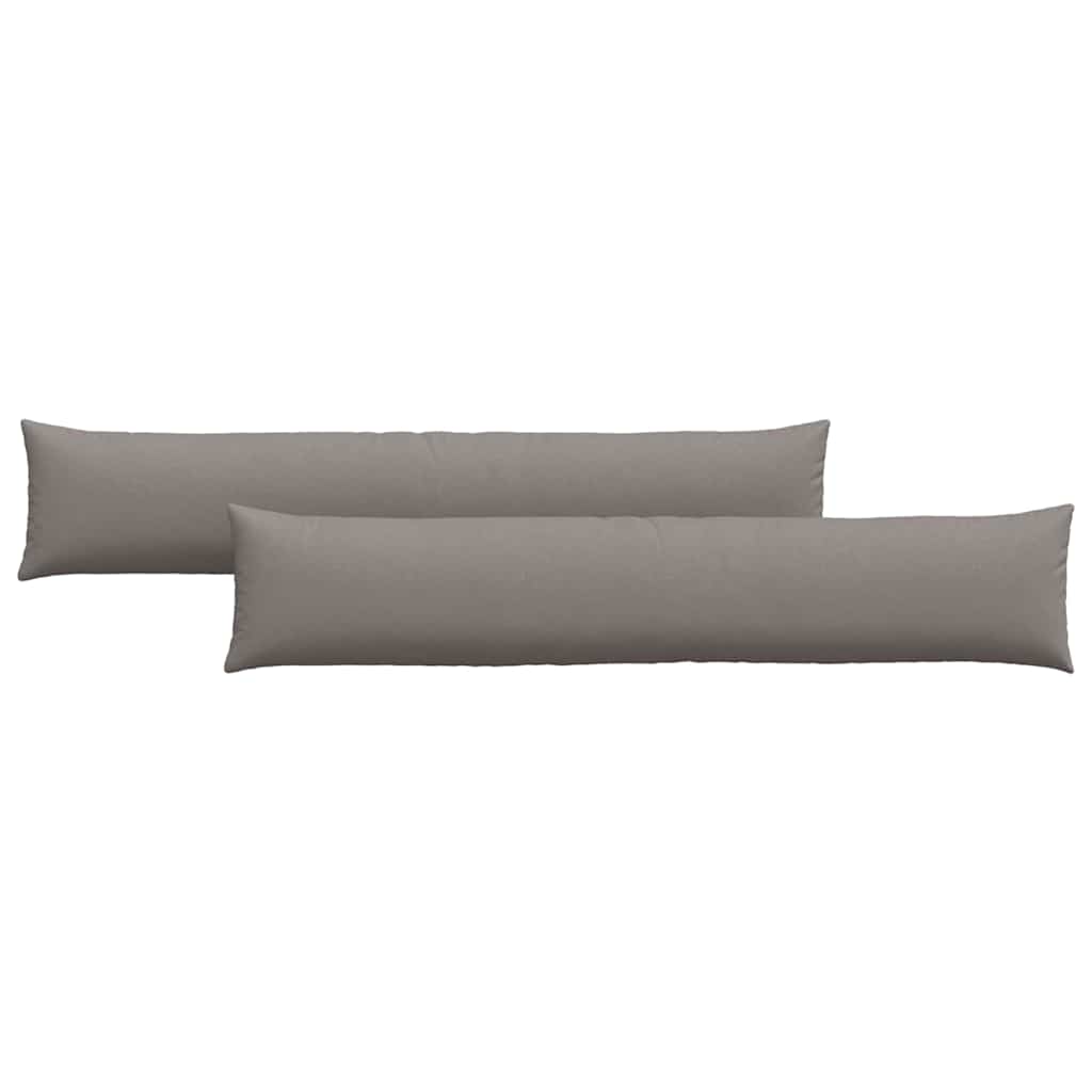 Sofakuddar 2 st tyg Taupe 200 x 40 cm