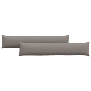 Sofakuddar 2 pcs Taupe 200 x 40 cm tyg