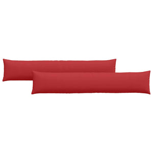 Sofakuddar 2 pcs Röd 200 x 40 cm tyg