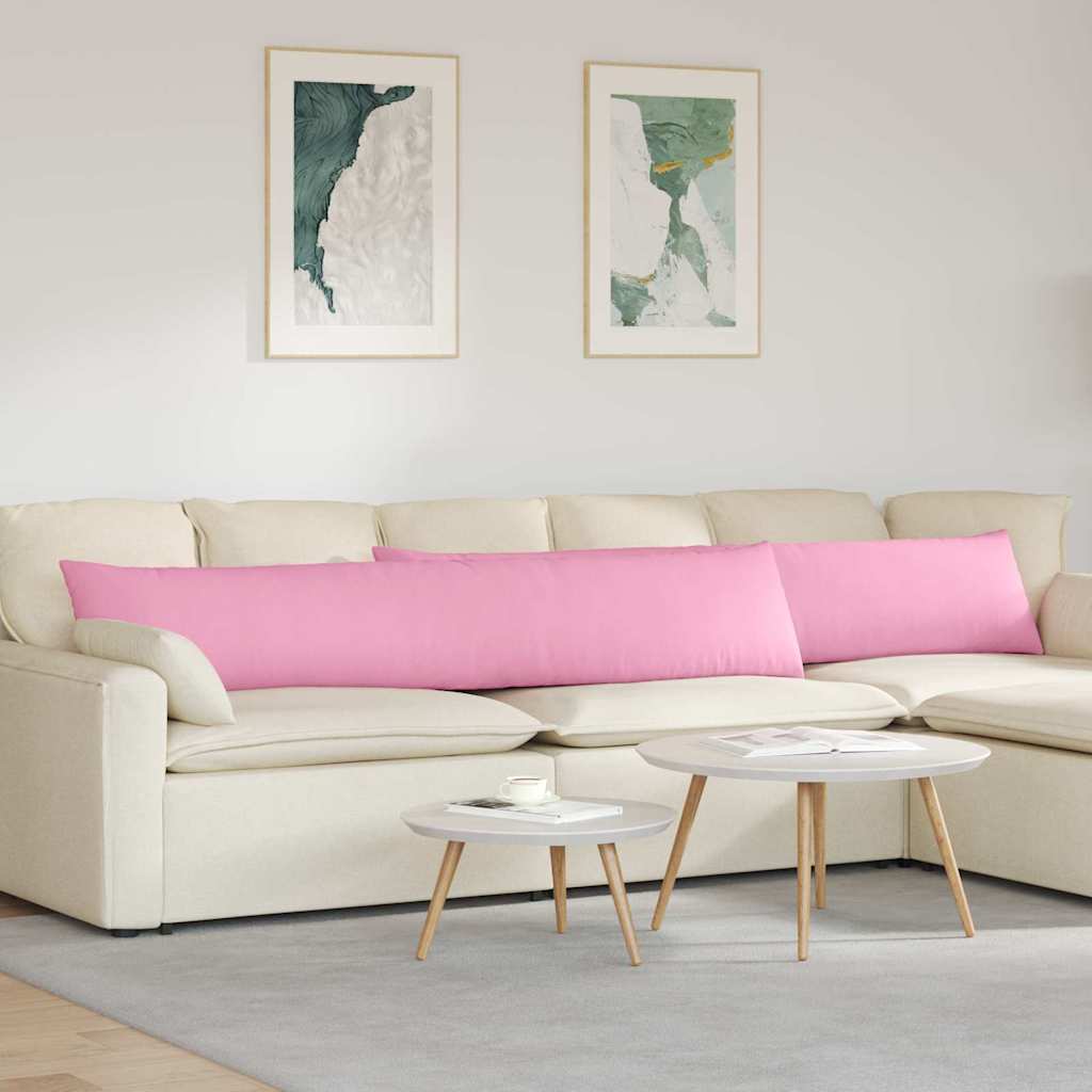 Sofakuddar 2 st tyg Rosa 200 x 40 cm