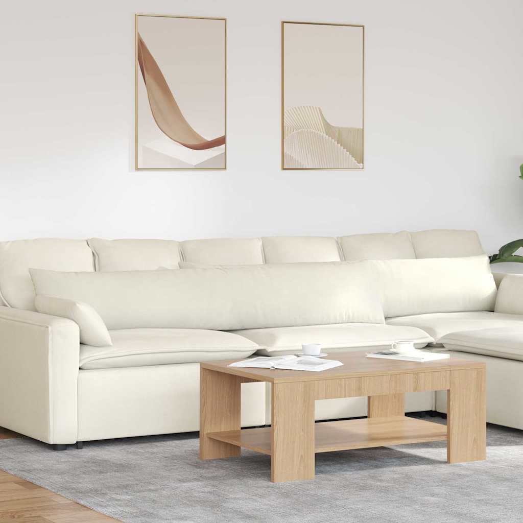 Sofakuddar 2 st Kräm 200 x 40 cm Kordread tyg