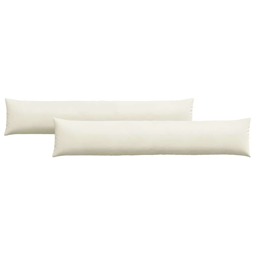 Sofakuddar 2 st Kräm 200 x 40 cm Kordread tyg